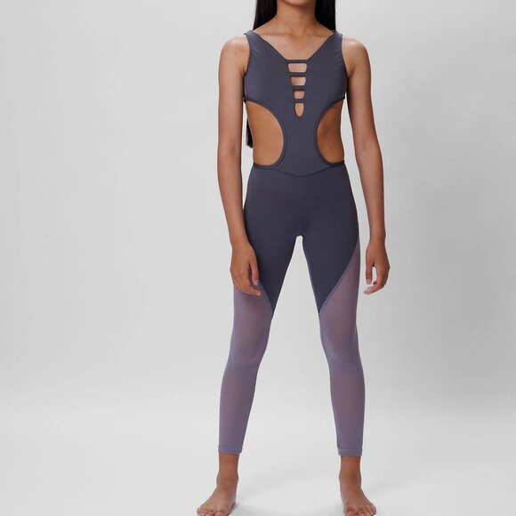 Opra Dancewear Avery Jumpsuit : Grey. Small Adult - Picture 1 of 5